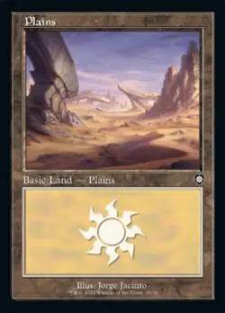 Plains (030) (Retro) [The Brothers' War Commander] Magic MTG - Image 1
