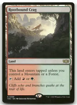 Rootbound Crag #388 MTG Tarkir Dragonstorm TDC NM X1 - Image 1