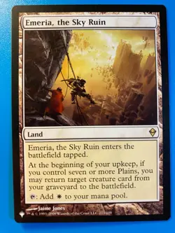 MTG 1x Emeria, the Sky Ruin # 213 The List - Zendikar Magic the Gathering x1 NM - Image 1