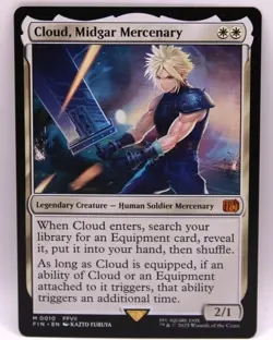 MTG Cloud, Midgar Mercenary Final Fantasy Regular NM Un-Played - Image 1
