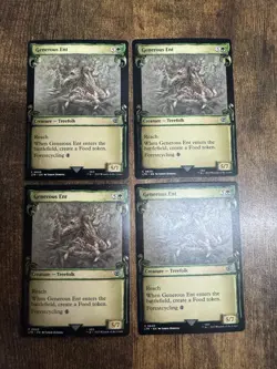 4x Generous Ent Scroll Showcase MTG Lord of the Rings Pack Fresh - Image 1