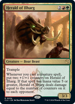 Herald of Ilharg [Ravnica: Clue Edition] Magic MTG - Image 1