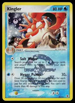 Pokemon Card - Kingler FireRed & LeafGreen 26/112 Reverse Holo - Image 1