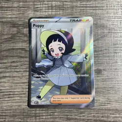 Poppy 220/197 Full Art Trainer Obsidian Flames Pokemon TCG NM/MINT - Image 1