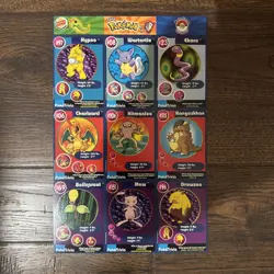 1999 BURGER KING POKEMON #10 UNCUT SHEET WITH CHARIZARD & MEW, NEW MINT! - Image 1