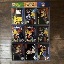 1999 BURGER KING POKEMON #10 UNCUT SHEET WITH CHARIZARD & MEW, NEW MINT! - Image 2