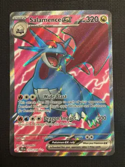 2025 POKEMON JOURNEY TOGETHER SALAMENCE EX 177/159 ULTRA RARE - Image 1