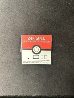Scyther 24k Gold Plated Sticker Korean Striking Candy Pokemon NM - Image 2