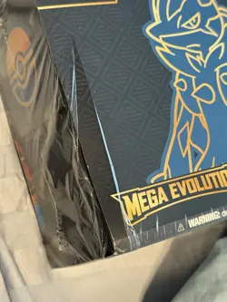 Pokemon Center Mega Evolution (LUCARIO) ETB Damaged Shrink Wrap Only (read Desc - Image 2
