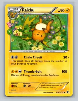 Pokemon TCG: Radiant Collection Regular: Raichu RC9/RC32 Generations LP - Image 1
