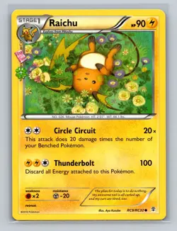 Pokemon TCG: Radiant Collection Regular: Raichu RC9/RC32 Generations LP - Image 3