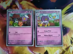 Drifloon 005 and Drifblim 006 MEGA EVOLUTION BLACK STAR PROMO Pokemon TCG M NM - Image 1