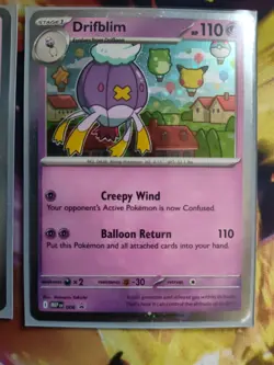 Drifloon 005 and Drifblim 006 MEGA EVOLUTION BLACK STAR PROMO Pokemon TCG M NM - Image 3