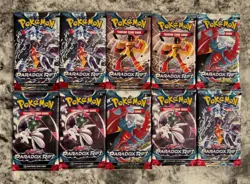 Pokemon TCG: Scarlet and Violet Paradox Rift Booster Pack Lot Of 10 - Image 1