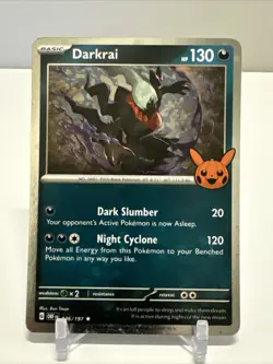 Pokemon TCG Halloween Trick Or Trade 2024 Darkrai #136/197 Cosmos Rare - Image 1