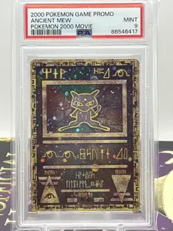 2000 Pokemon Game Promo Movie Ancient Mew PSA 9 MINT - Image 1
