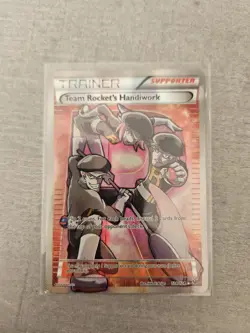Pokemon Team Rocket's Handiwork Full Art 124/124 Fates Collide Holo - Image 1