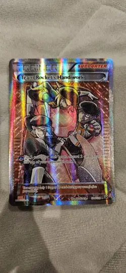 Pokemon Team Rocket's Handiwork Full Art 124/124 Fates Collide Holo - Image 2