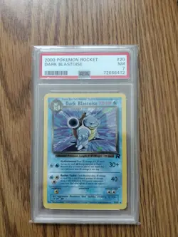 2000 Pokemon Rocket Dark Blastoise #20 PSA 7 NM - Team Rocket Non-Holo - Image 1