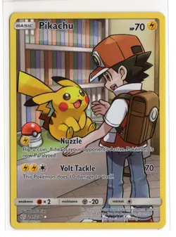 2019 Pokemon Sun Moon Cosmic Eclipse Pikachu 241 Secret Rare Full Art - Image 1