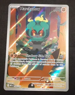 Marshadow 146/132 Me01: Mega Evolution Holo Illustration Rare Pokemon TCG NM - Image 1