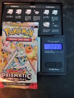 VERY HEAVY! GOD PACKUUU 22.33g Prismatic Evolutions Pokemon TCG Booster (SEALED) - Image 1