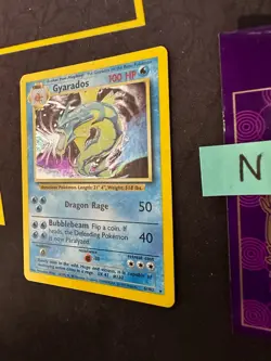 Pokemon TCG Gyarados Holo 6/102 Base Set WOTC 1999 215 💎NM LP+💎 - Image 2