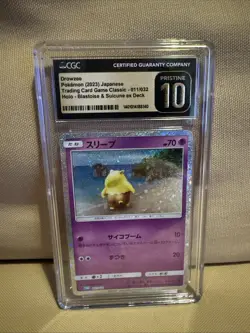Drowzee Pokemon 2023 JPN TCG Classic Holo CGC Pristine 10 - Image 1