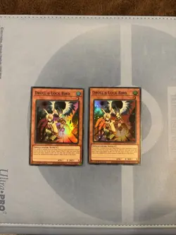 X2 Yugioh! Super Rare 1st Edition Droll & Lock Bird | RA02- EN006 Near Mint! - Image 1
