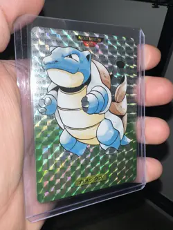 Blastoise 1996 Bandai Cardass Pocket Monsters No. 009 CUSTOM Pokemon Card NM+ - Image 1