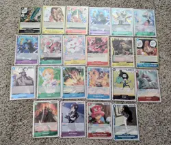 One Piece Tcg Card Collection Lot Of 22 Rares Manga Bundle Cards - Image 1