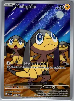 Helioptile 143/132 ME01: Mega Evolution - Pokemon Card - NM - Image 1