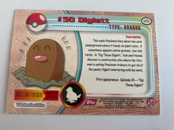 Lot of 2 Vintage Topps Pokemon Cards Diglett Dugtrio Evolution Set Gen 1 - Image 4