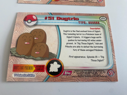 Lot of 2 Vintage Topps Pokemon Cards Diglett Dugtrio Evolution Set Gen 1 - Image 5