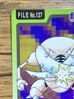 Pokemon Carddass Card Pinsir File No.127 Bandai Pocket Monsters 1997 Japan - Image 3