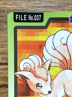 Pokemon Carddass Card Vulpix File No.37 Bandai Pocket Monsters 1997 Japan - Image 3