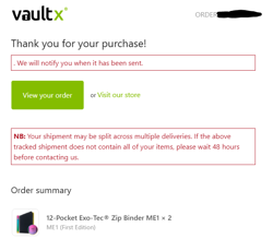 Vault X 12 Pocket Exo Tec Zip Card Binder ME1 First Edition Pokemon New PRESALE - Image 3