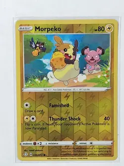 Morpeko 36/72 Shining Fates Reverse Holo Common Pokemon Card Pokemon TCG 036/072 - Image 1