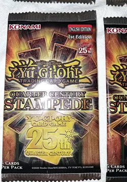 Yu-Gi-Oh! 25th Anniversary Quarter Century Stampede 18 Sealed packs 90 Cards NEW - Image 5