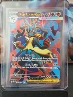 Mega Lucario ex 160/132 Me01: Mega Evolution Pokemon Card - Image 2