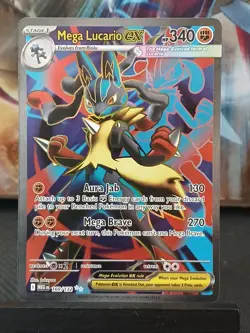 Mega Lucario ex 160/132 Me01: Mega Evolution Pokemon Card - Image 4