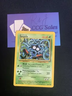 Pokemon TCG Tangela Original Base Set 66/102 Common card WOTC 1999 Excellent - Image 1