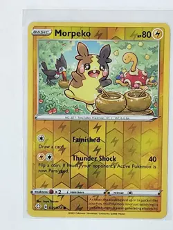 Morpeko 35/72 Shining Fates Reverse Holo Common Pokemon Card TCG 035/072 Pokemon - Image 1