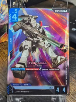 Gundam Card Game Tallgeese Foil ST02-006 LR - Image 1