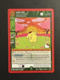 SDCC 2023 MetaZoo Exclusive POMPOMPURIN Promo Trading Card Hello Kitty & Friends - Image 1