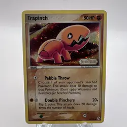 Trapinch 67/92 EX Legend Maker Reverse Stamped Pokemon Card - Image 1