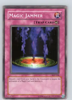 Yu-Gi-Oh TCG Magic Jammer SDP-048 Unlimited Regular Common Card NM - Image 1