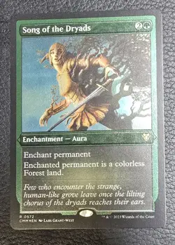 Song of the Dryads (Foil Etched) Commander Masters Foil MTG NM Magic Card - Image 1