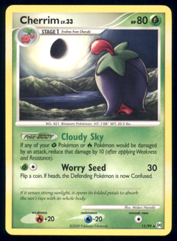 Cherrim 15/99 Arceus Platinum Regular Non Holo 2009 Pokemon Card Light Played LP - Image 1