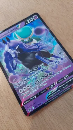Shadow Rider Calyrex V 74/198 Full-Art Pokemon card - Image 1